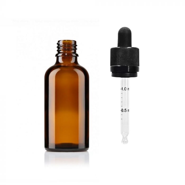 Frasco cuentagotas de vidrio ámbar 30 ml