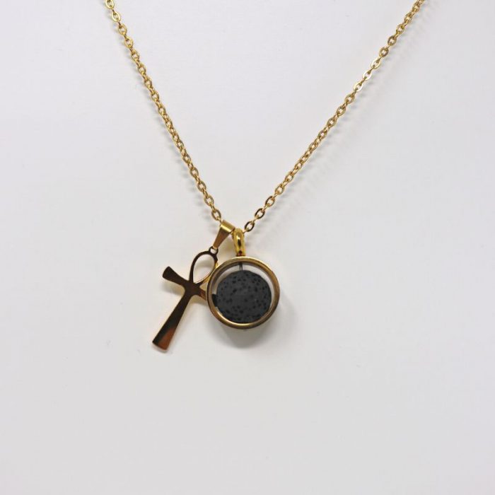 Colgante ankh y piedra de lava - Imagen 2