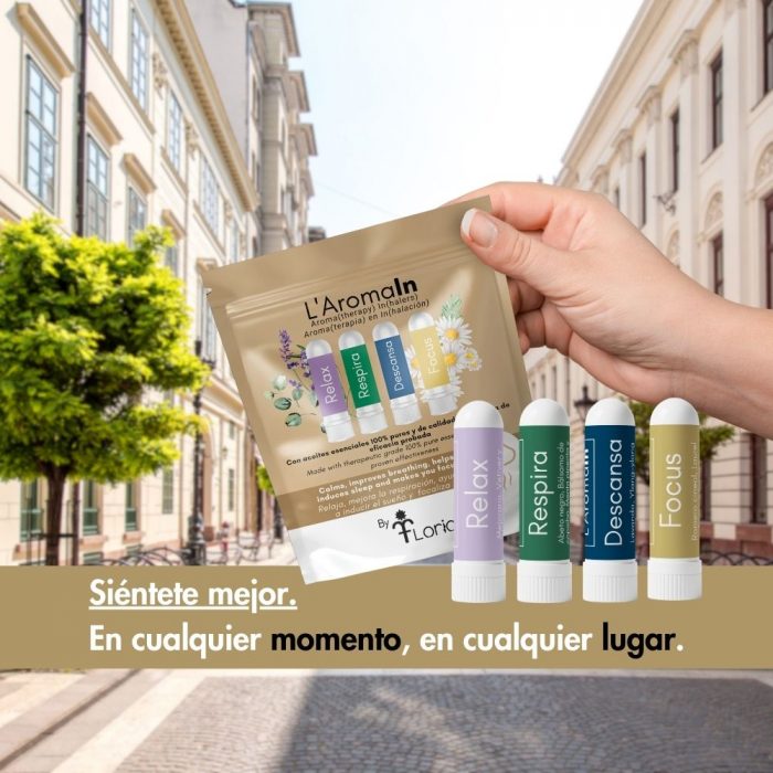 L'aromain - Inhaladores nasales de aromaterapia - 4 unidades Relax, Respira, Descansa y Focus - Imagen 2