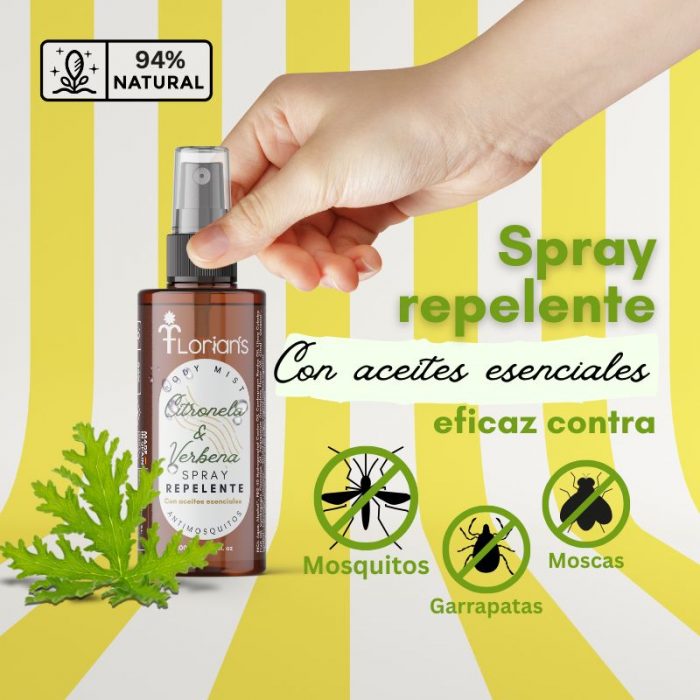 Spray de Citronela y Verbena – Repelente natural de mosquitos - Imagen 2