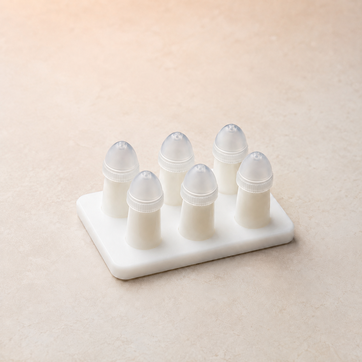 Moldes para 6 supositorios de 1 g y 2 g con Witepsol® W25 100 gr.
